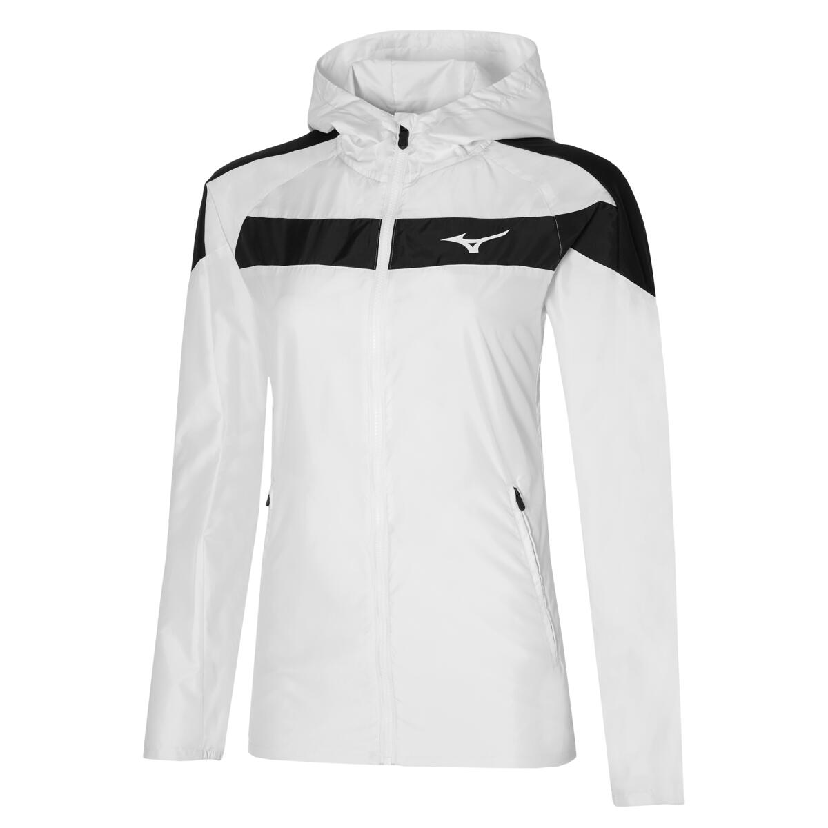 MIZUNO Womens Hooded White Coat Jacket