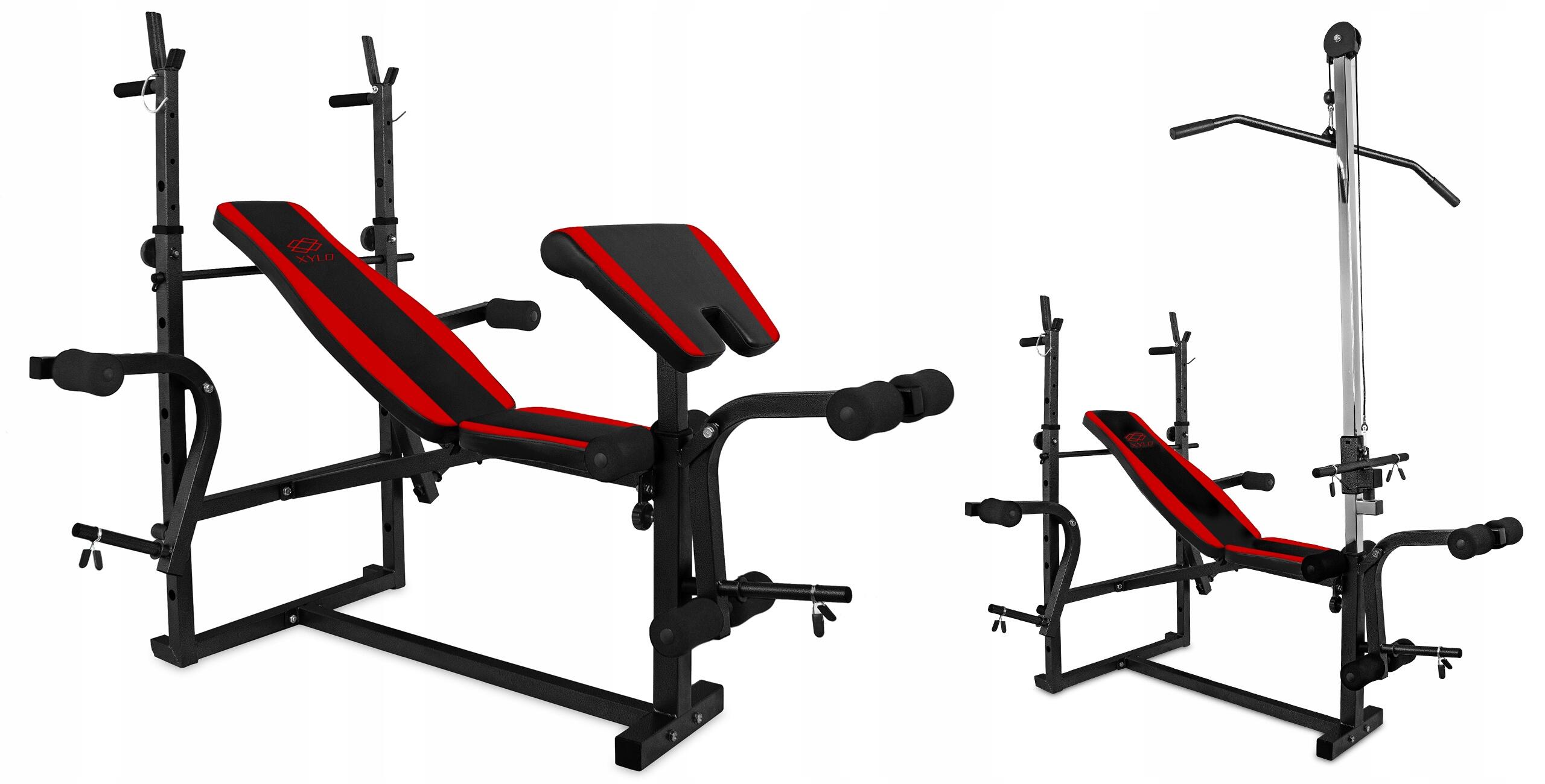 Zestaw kulturystyczny Sapphire SG 96kg z ławką XG-500 z wyciągiem