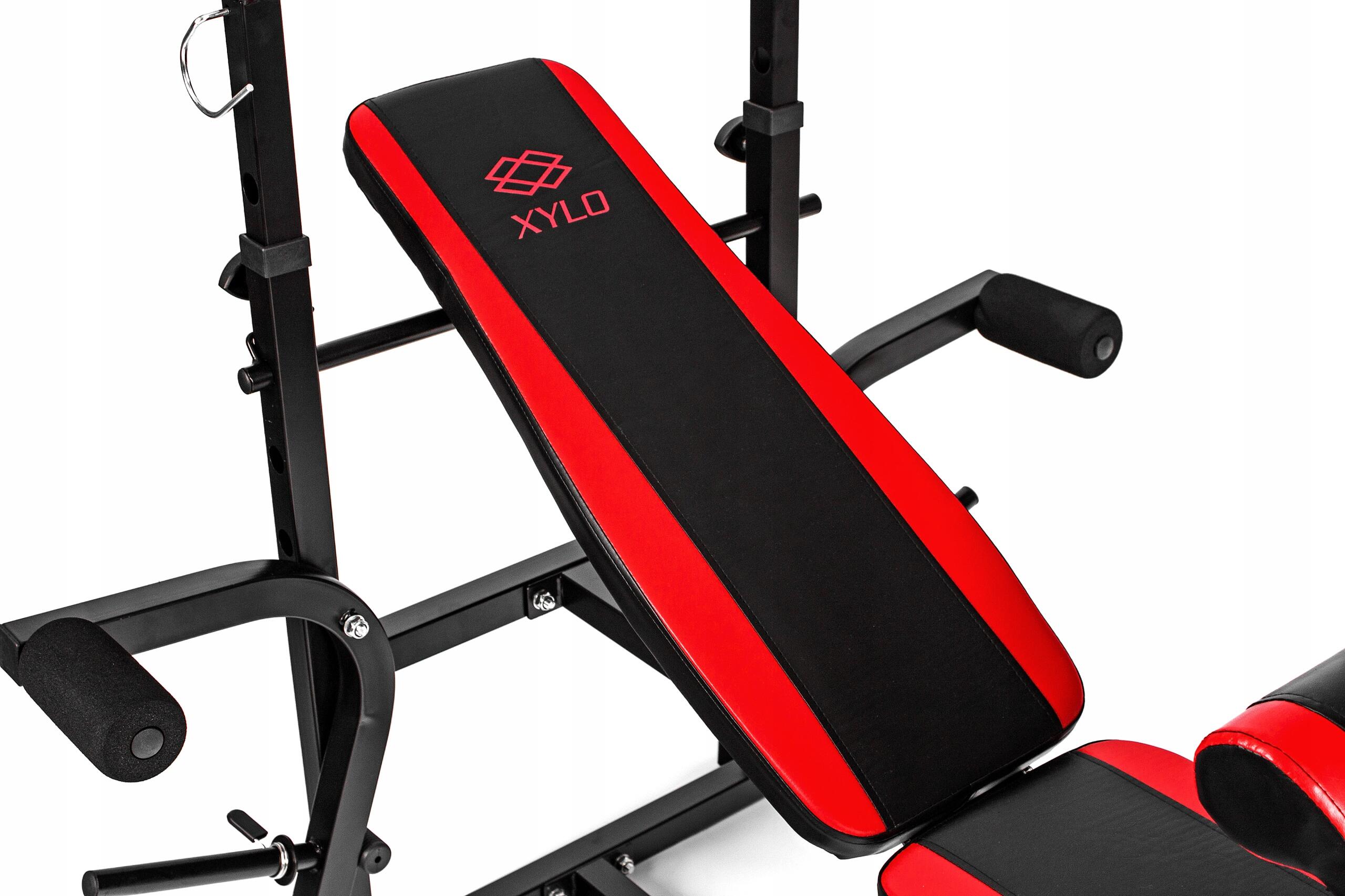 Zestaw kulturystyczny Sapphire SG 123kg z ławką XG-500 z wyciągiem 5/7