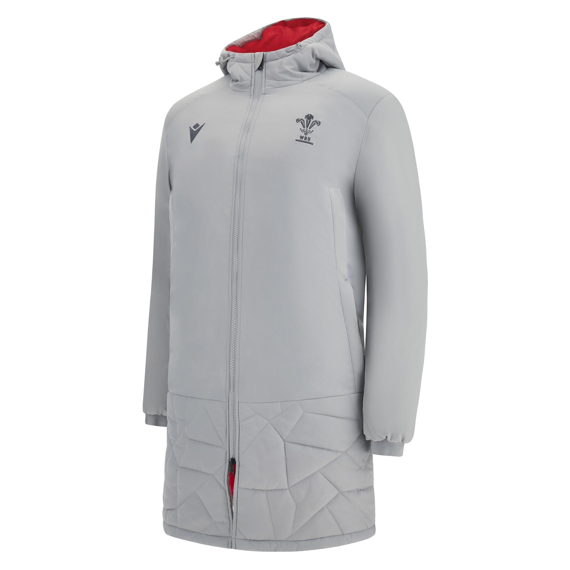 MACRON Macron Wales Rugby WRU 22/23 Mens HEAVY TRAVEL JACKET