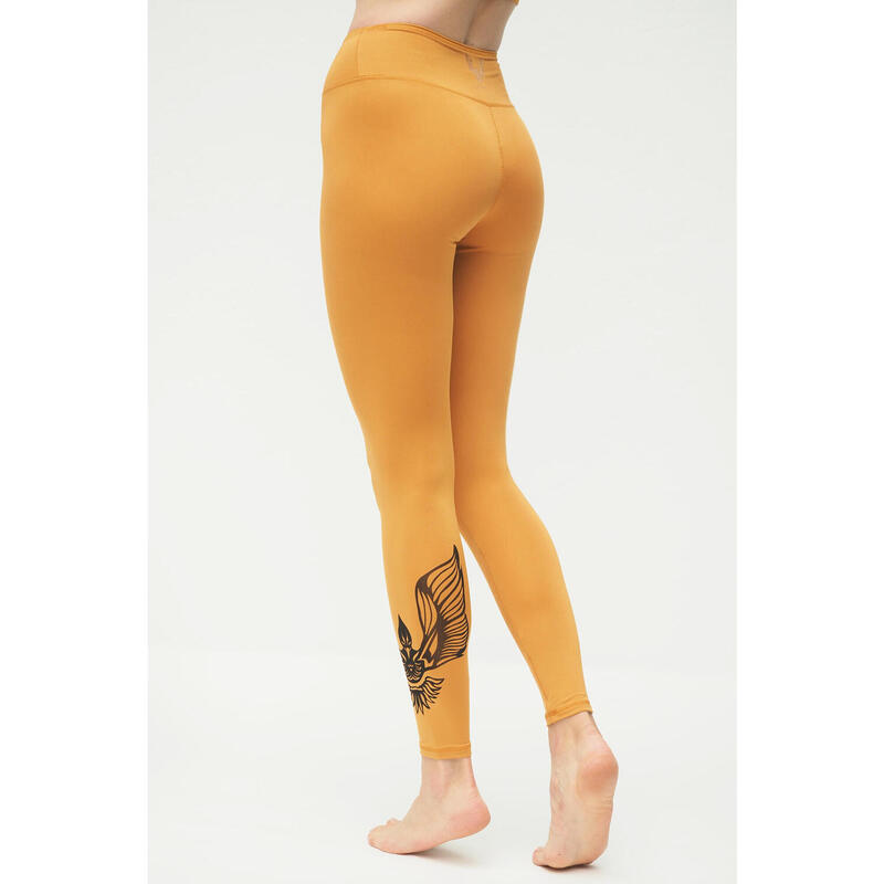 Yoga Leggings Ganga 7/8 Warrior Desert Yoga Damen Gelb Stretchig KISMET