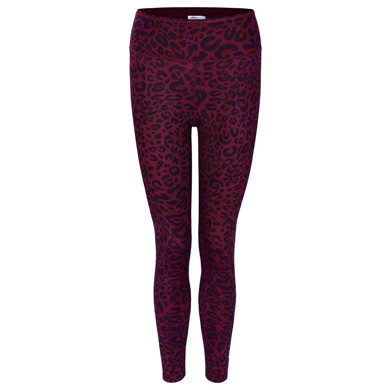 Yoga Leggings Ganga 7/8 Leo Yoga Damen Rot Stretchig KISMET