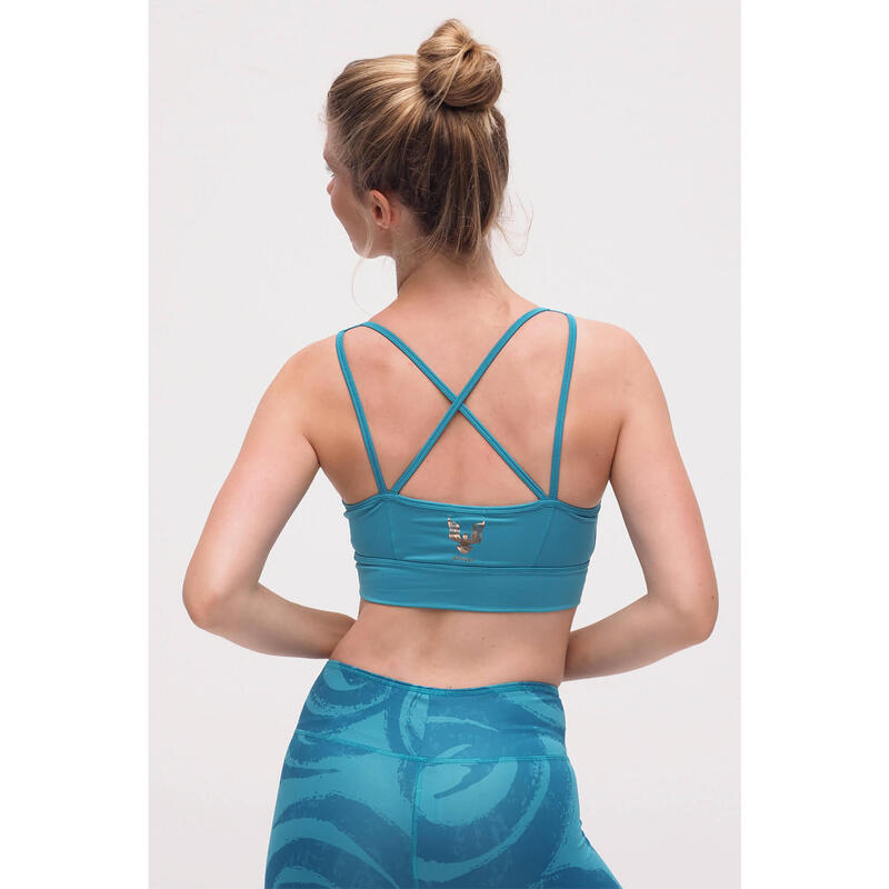 Yoga Bra Rami Yoga Damen Türkis Stretchig KISMET