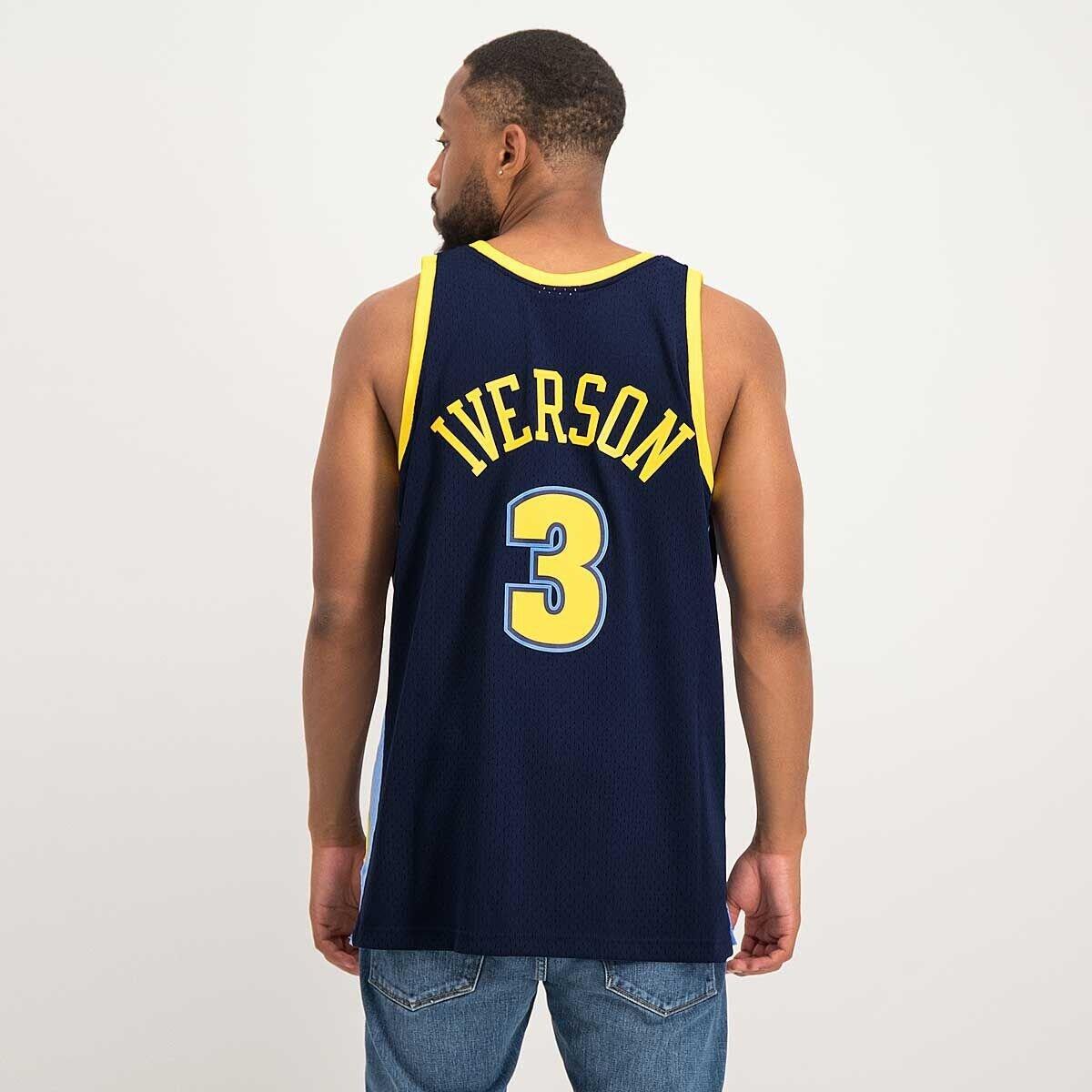Koszulka męska do koszykówki Mitchell & Ness NBA Denver Nuggets Allen Iverson 3/5