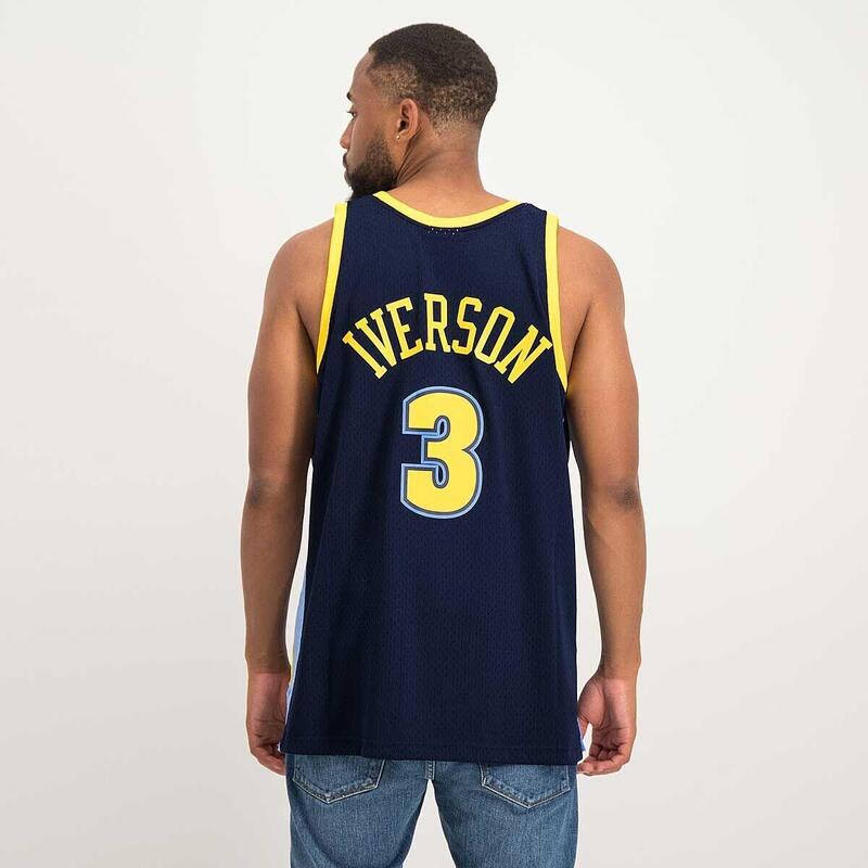 Koszulka męska do koszykówki Mitchell & Ness NBA Denver Nuggets Allen Iverson