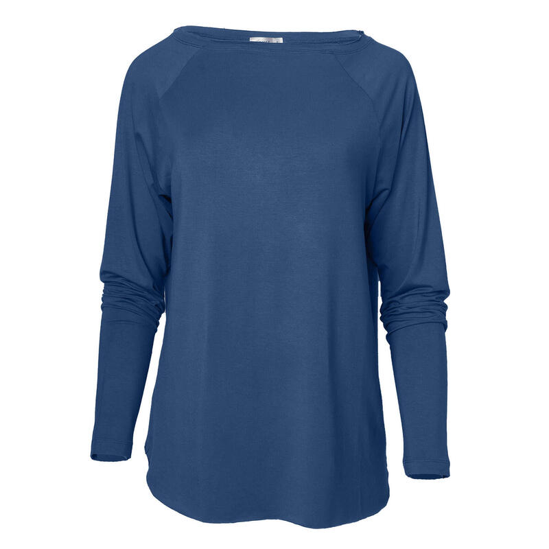 Yoga Longsleeve Amun Yoga Damen Blau Stretchig KISMET