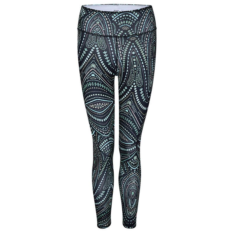 Yoga Leggings Ganga 7/8 Mandalay Yoga Damen Grün, Grau Stretchig KISMET