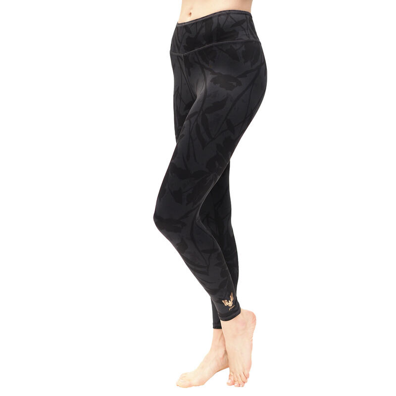 Yoga Leggings Ganga 7/8 Classic Yoga Damen Grau Stretchig KISMET