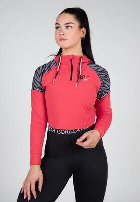 Zion cropped hoodie - rood