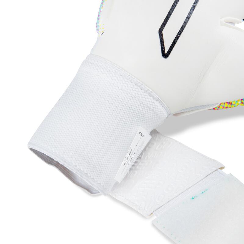 Torwarthandschuhe Erwachsene Rinat Asimetrik Stellar Semi  Weiß/grün Aqua