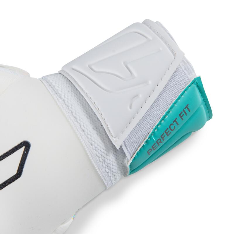 Guantes De Portero Adulto Rinat Asimetrik Stellar Semi  Blanco/verde Aqua