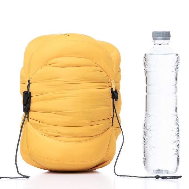 Mummyslaapzak Ultar met gebogen ritssluiting -21°C - Geel - voor volwassenen 4/5