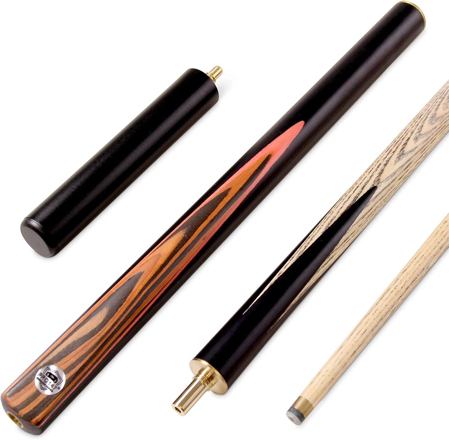 PRO147 WILDCAT 3/4 Traditional Snooker Cue 10mm Tip with Mini Butt Extension - 1/6