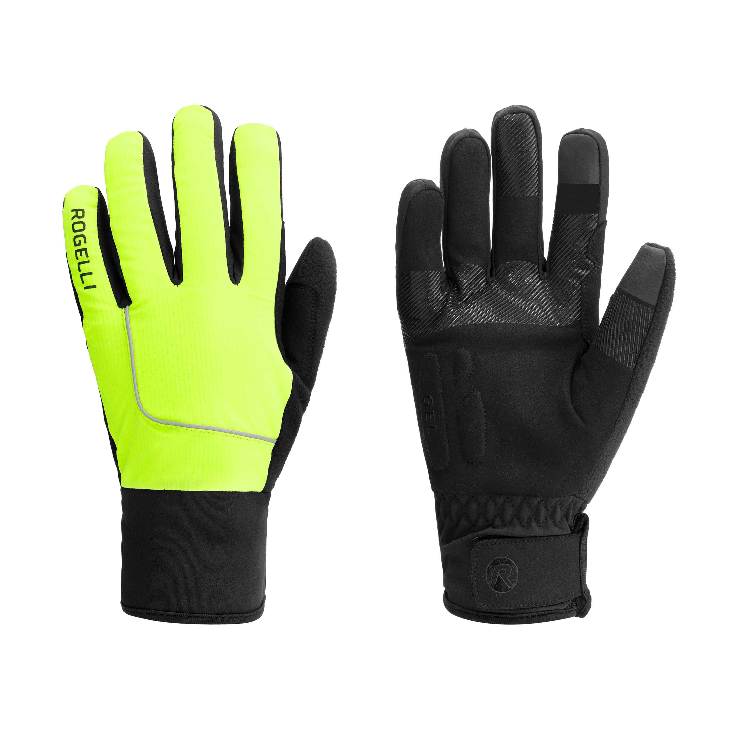 Rogelli - Gants Velo Long De Hiver Homme - Essential - Gants - Jaune - 40 M - Decathlon