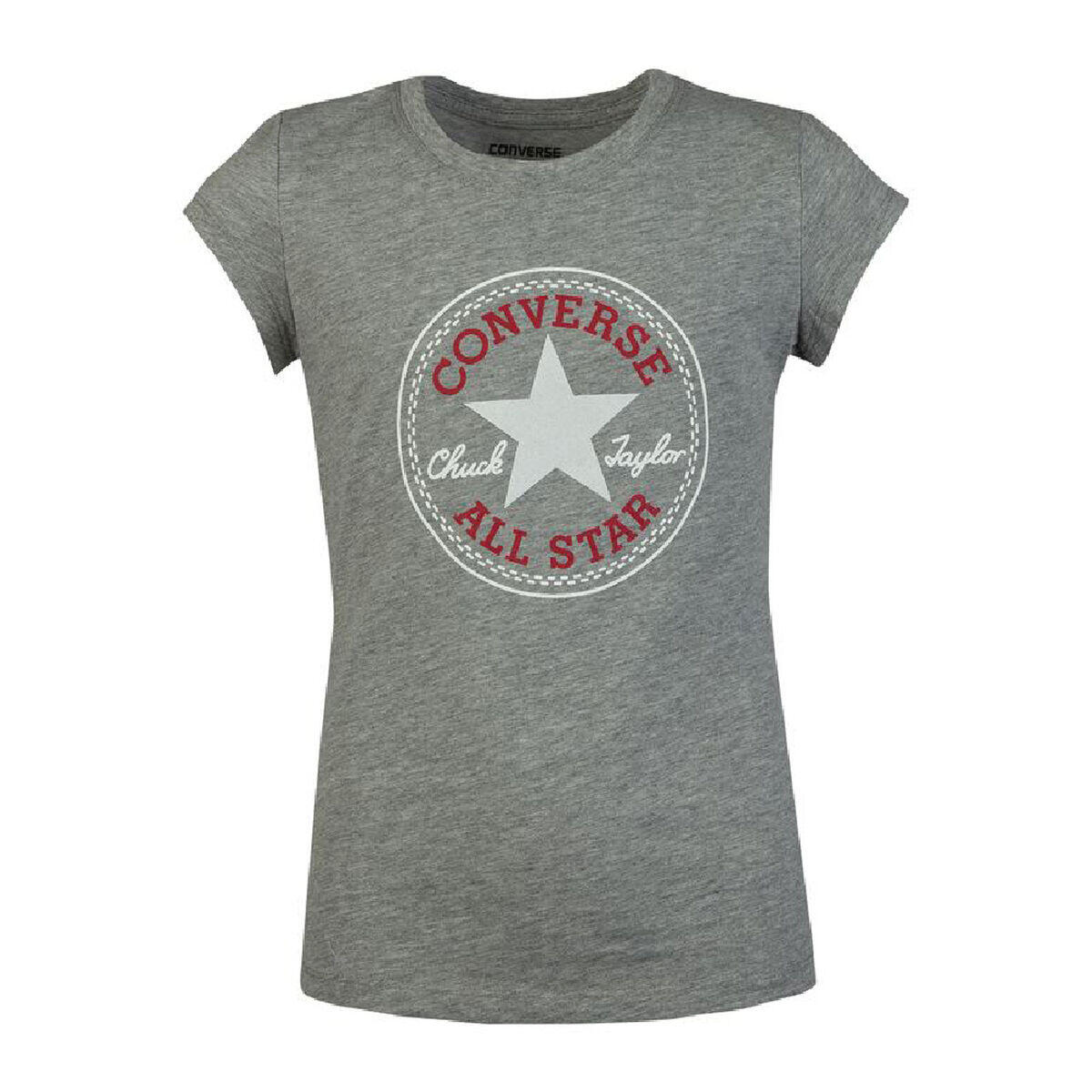 CONVERSE Maglia a Maniche Corte per Bambini Converse Timeless Chuck Patch G Grigio
