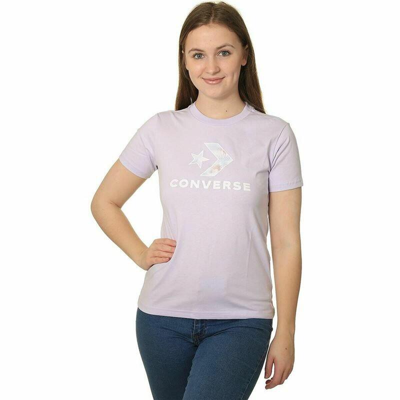 Camiseta de Manga Corta Mujer Converse Seasonal Star Chevron