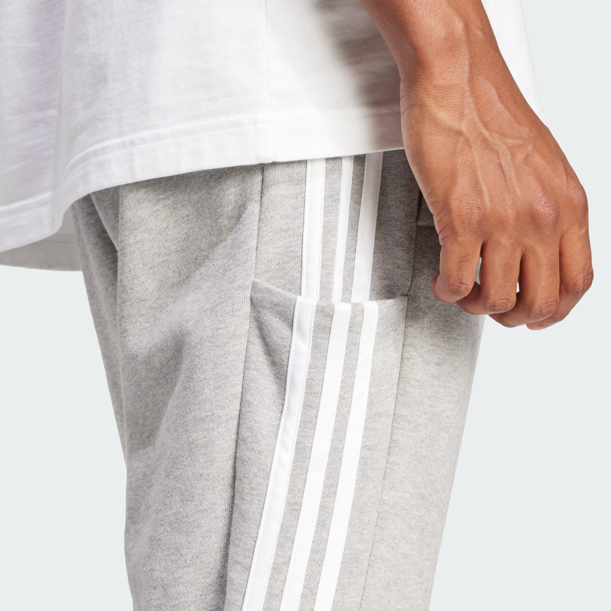 Essentials French Terry Tapered Elastic Cuff 3-Stripes Pants 3/3