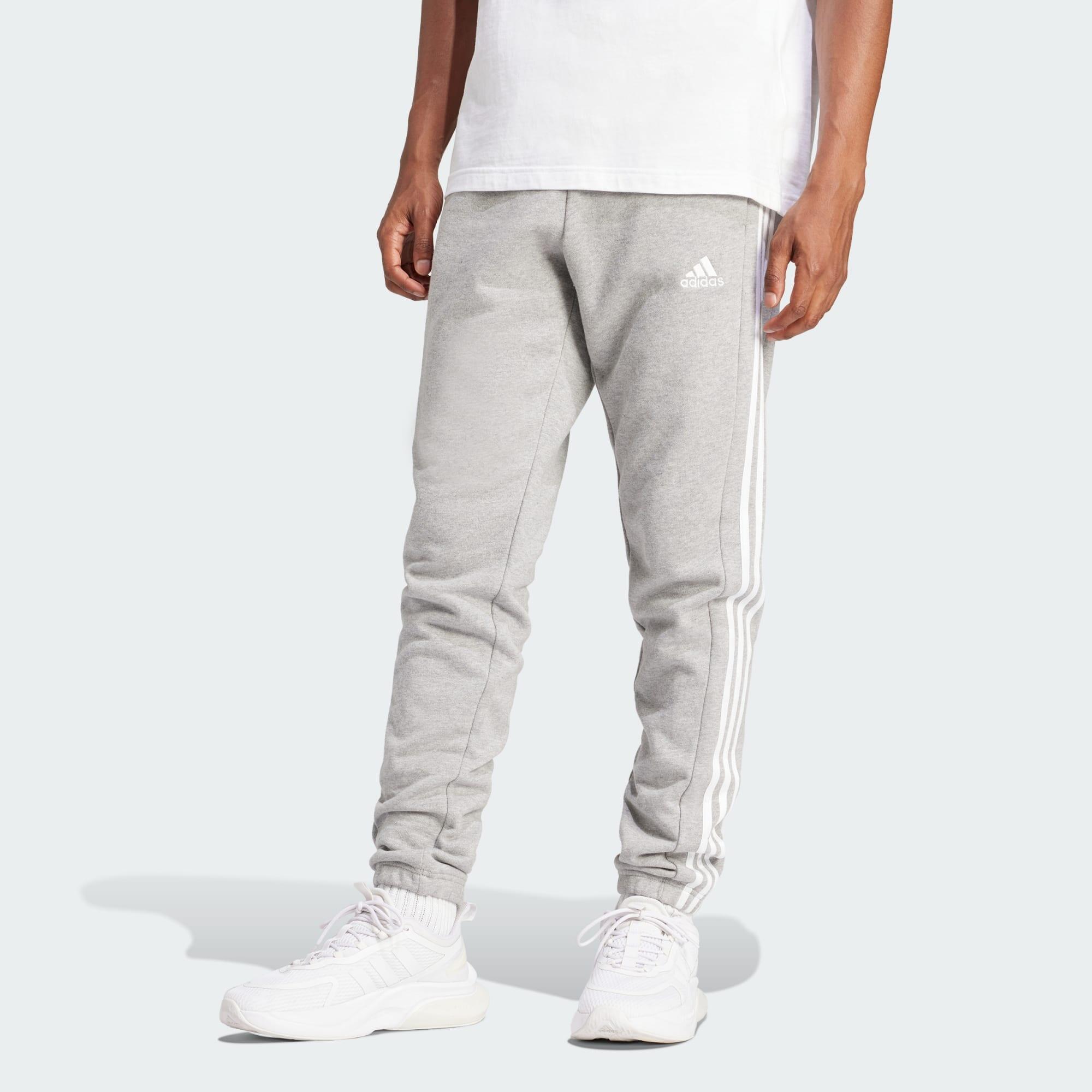 ADIDAS Essentials French Terry Tapered Elastic Cuff 3-Stripes Pants