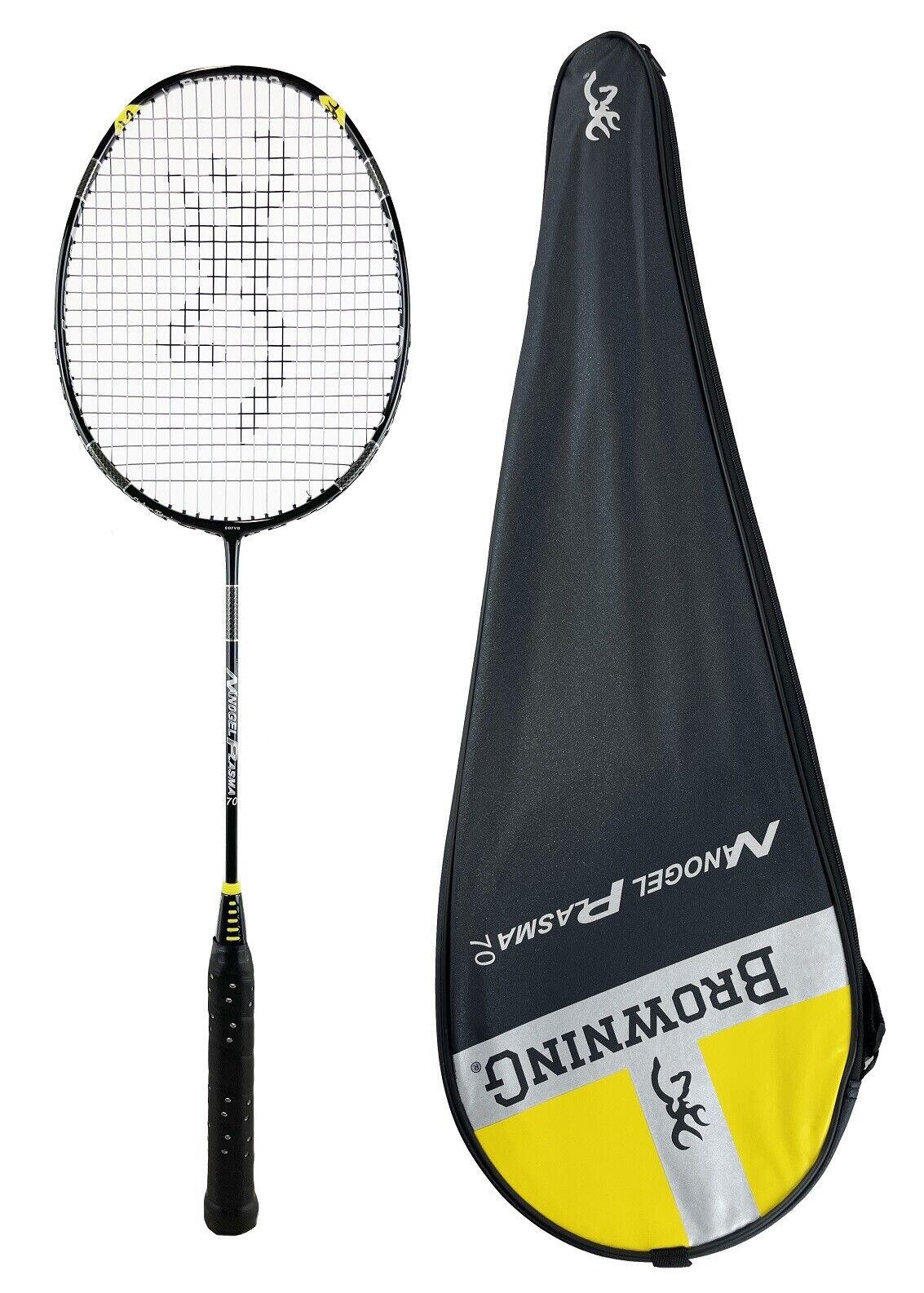 BROWNING Browning NanoGel Plasma 70 Carbon Badminton Racket & Cover