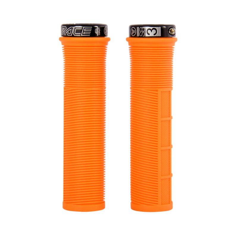 Grips "RACE EN LOCK ON" Neon Orange/Black