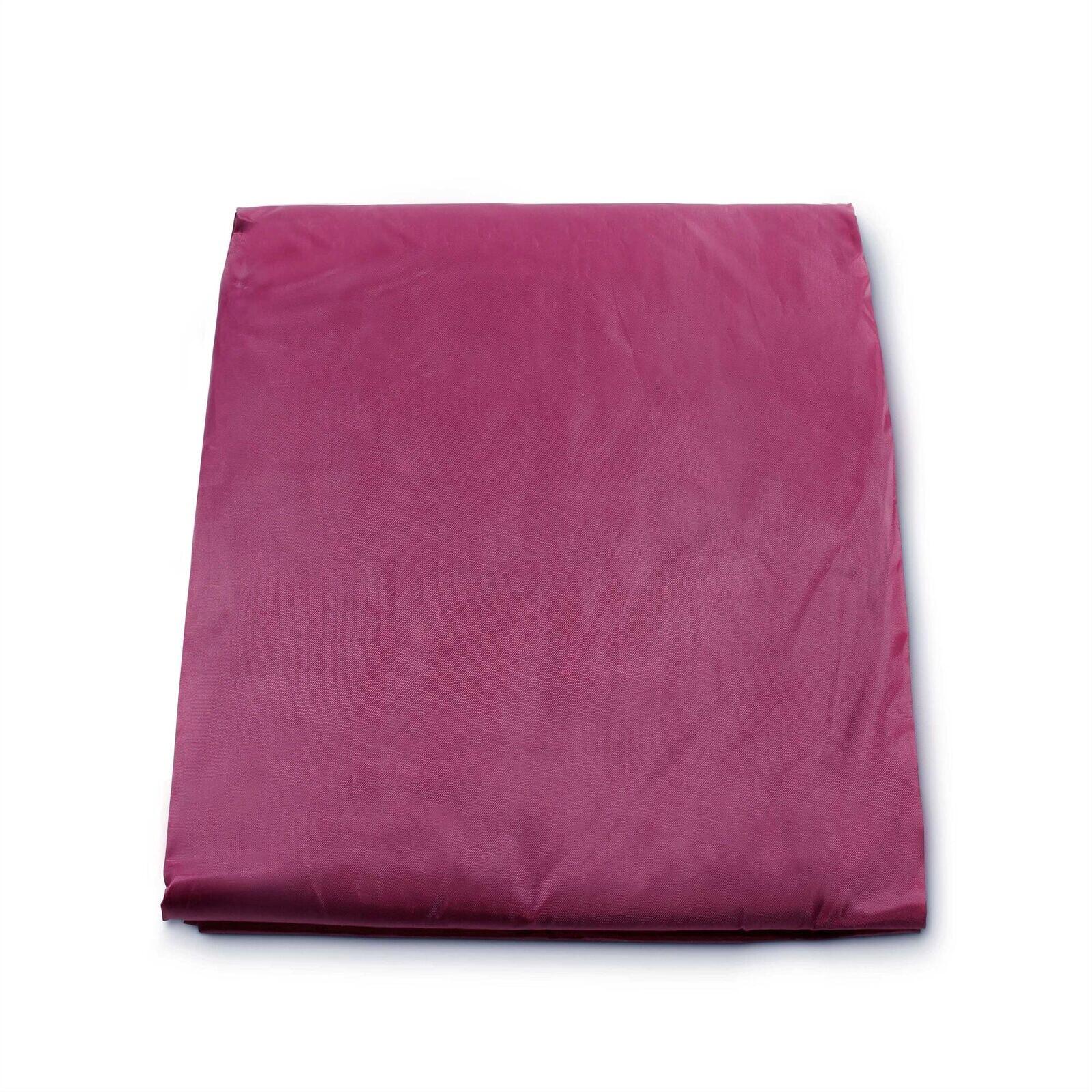Jonny 8 Ball 7ft Fitted Nylon Snooker Pool Table Cover - BURGUNDY - 215 x 125CM 2/3