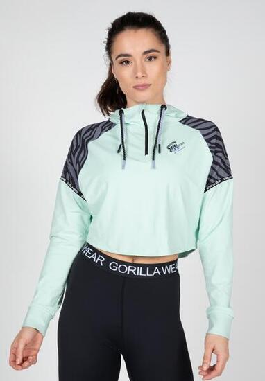 Zion Cropped Hoodie - Groen