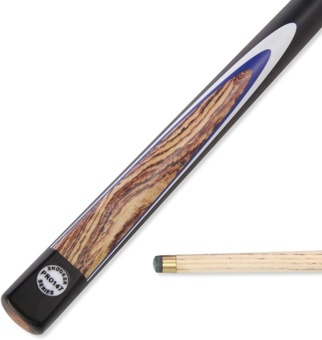 FUNKY CHALK Pro147 Kingwood 3pc Snooker Pool Cue 57 Inch with Matching Ash Grain 9.5mm Tip