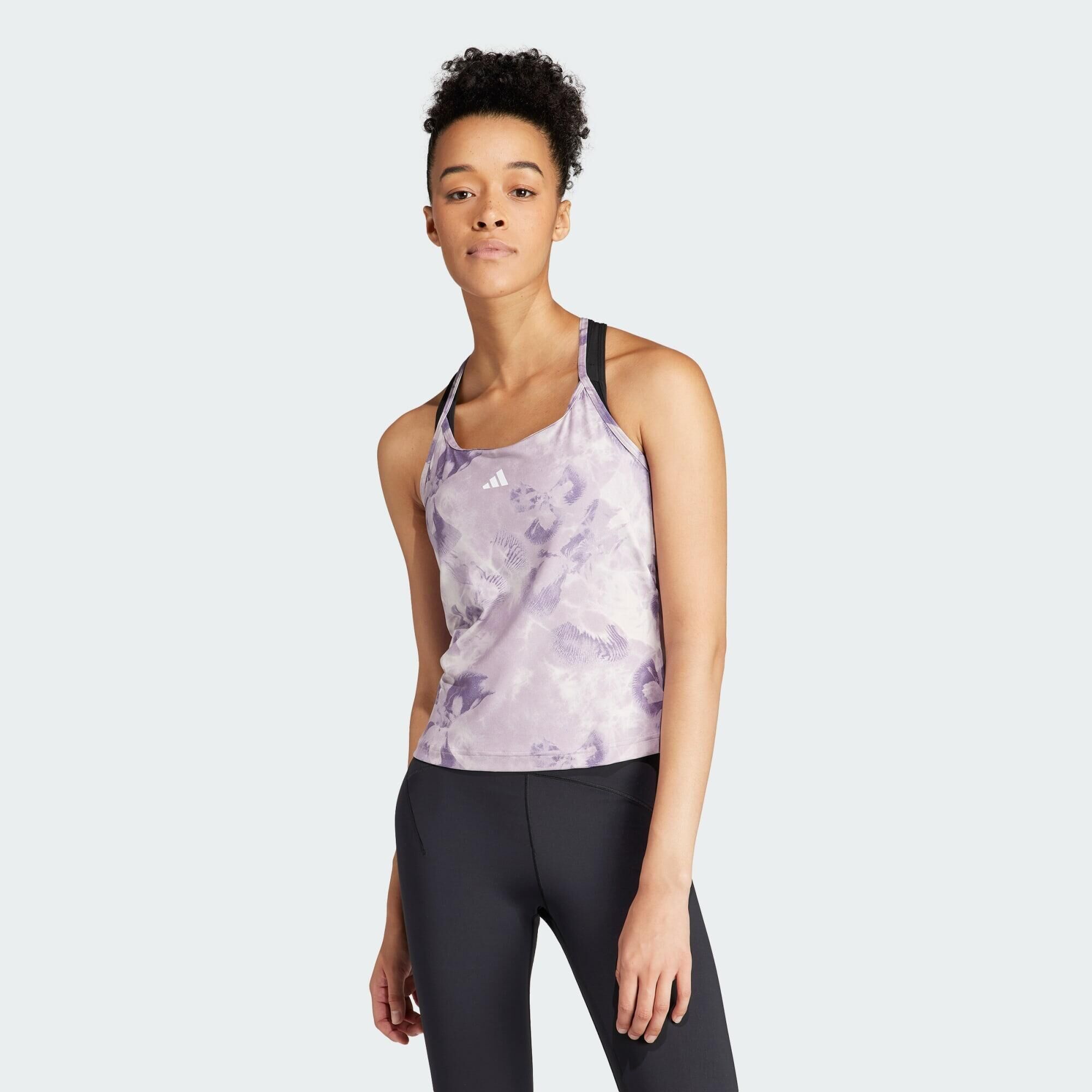 ADIDAS Train Essentials AOP Flower Tie-Dye Tank Top