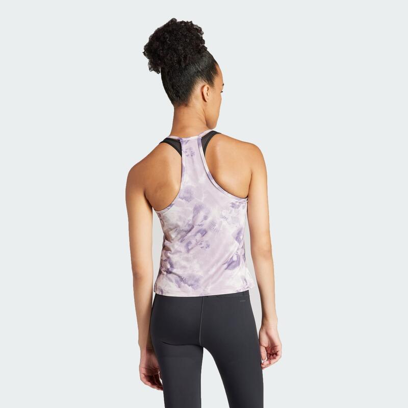 Train Essentials AOP Flower Tie-Dye Tanktop