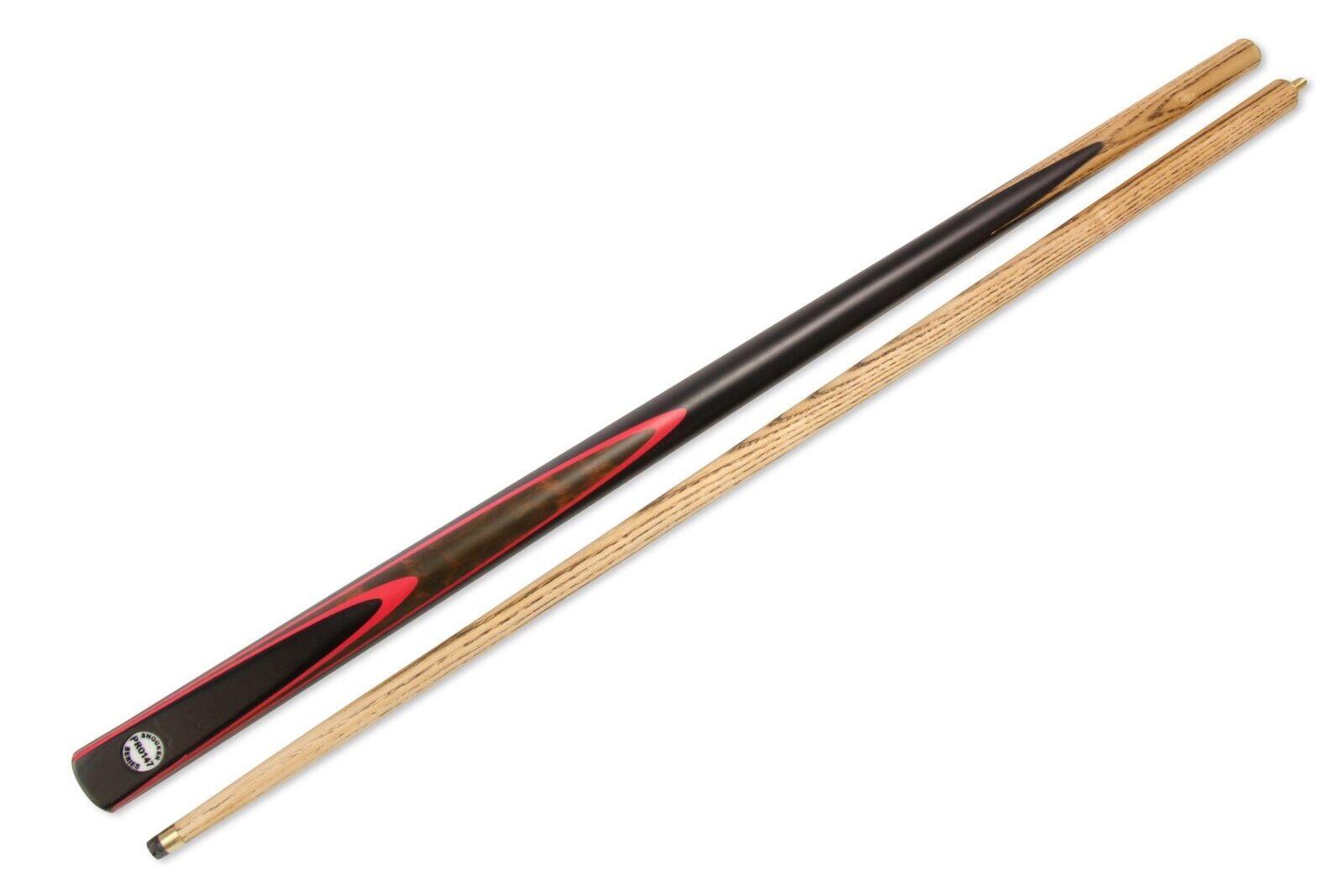 PRO147 RED BURL 2pc Centre Joint Snooker/Pool Cue 57 Inch with Matching Ash Gra 1/6
