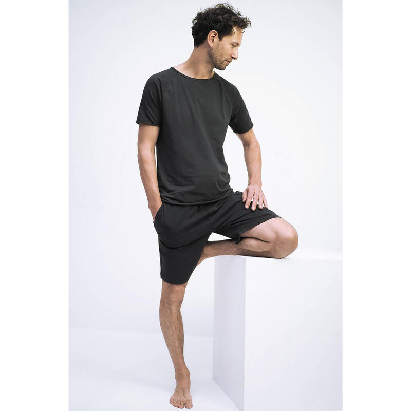 Yoga T-Shirt Arjuna Tee Yoga Herren Grau Stretchig KISMET