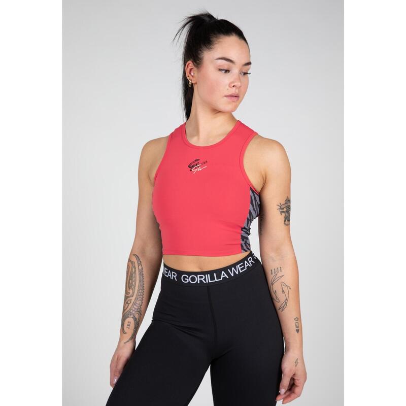 Zion Crop Top - Red - S