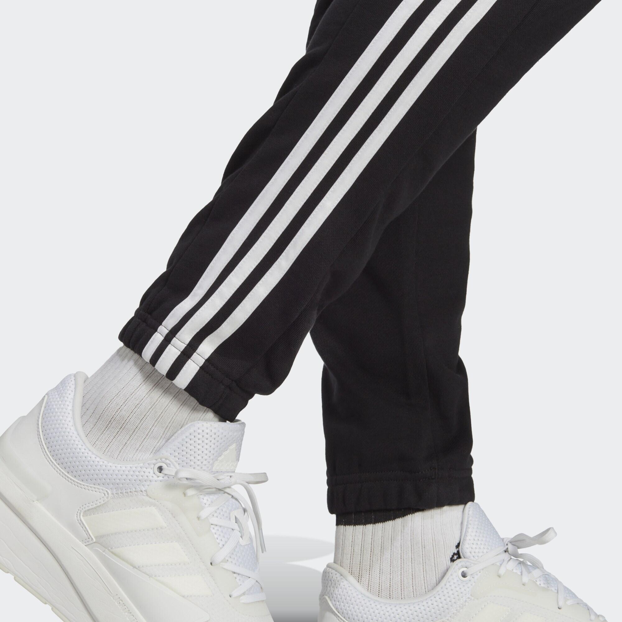 Calças Afuniladas em Moletão 3-Stripes Essentials 5/5