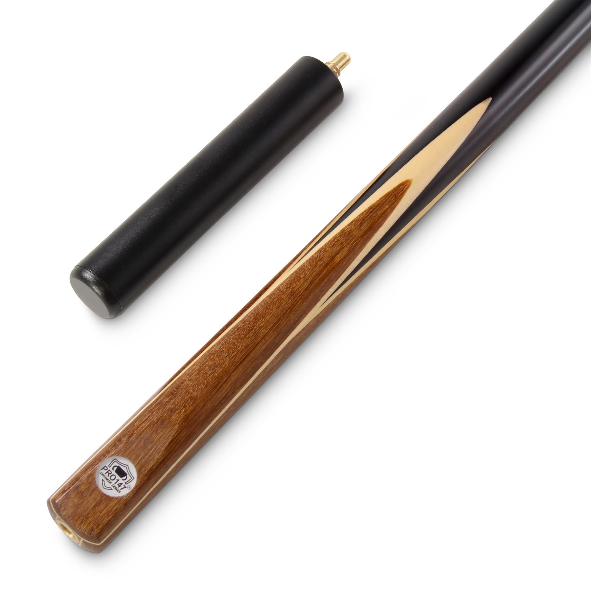 FUNKY CHALK PRO147 1pc BROWN Spliced Snooker Cue with 9.5mm Tip and Mini Butt Extension