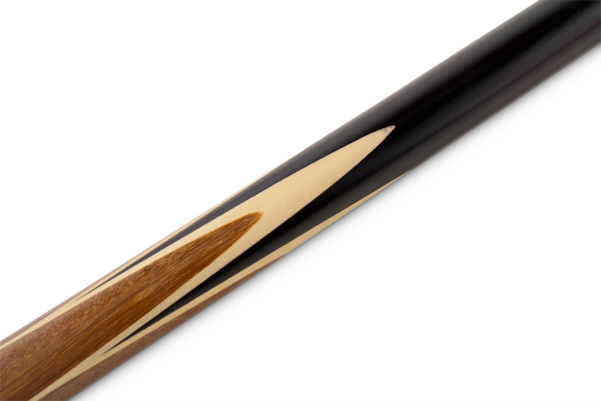 PRO147 1pc BROWN Spliced Snooker Cue with 9.5mm Tip and Mini Butt Extension 3/6