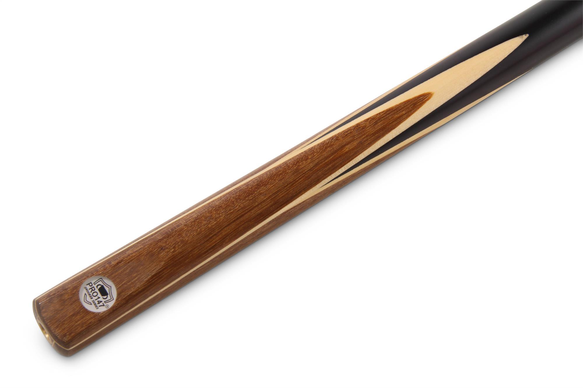 PRO147 1pc BROWN Spliced Snooker Cue with 9.5mm Tip and Mini Butt Extension 2/6