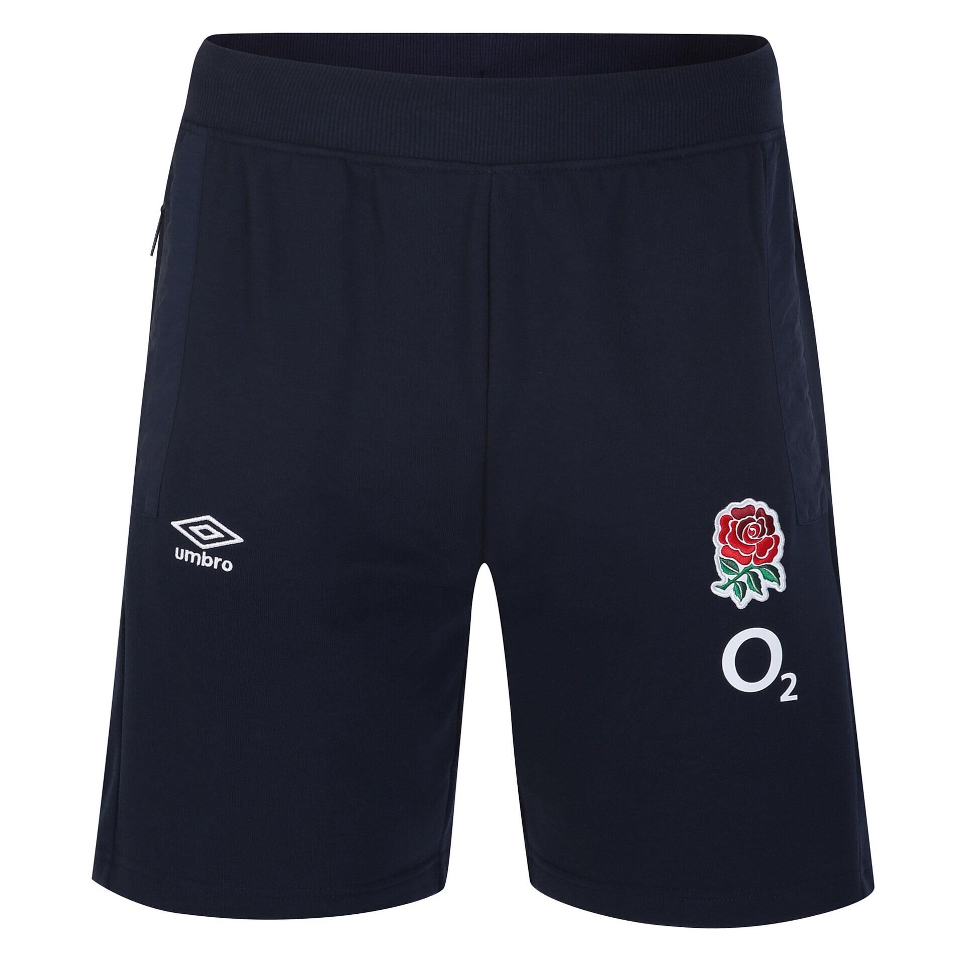 Umbro England Rugby Mens Fleece Shorts 1/3
