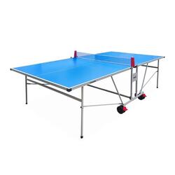 Table de tennis de table - beercup alley - pliante - ping pong - avec filet  - 2 raquettes et 6 balles + porte-balles BEERCUP Pas Cher 