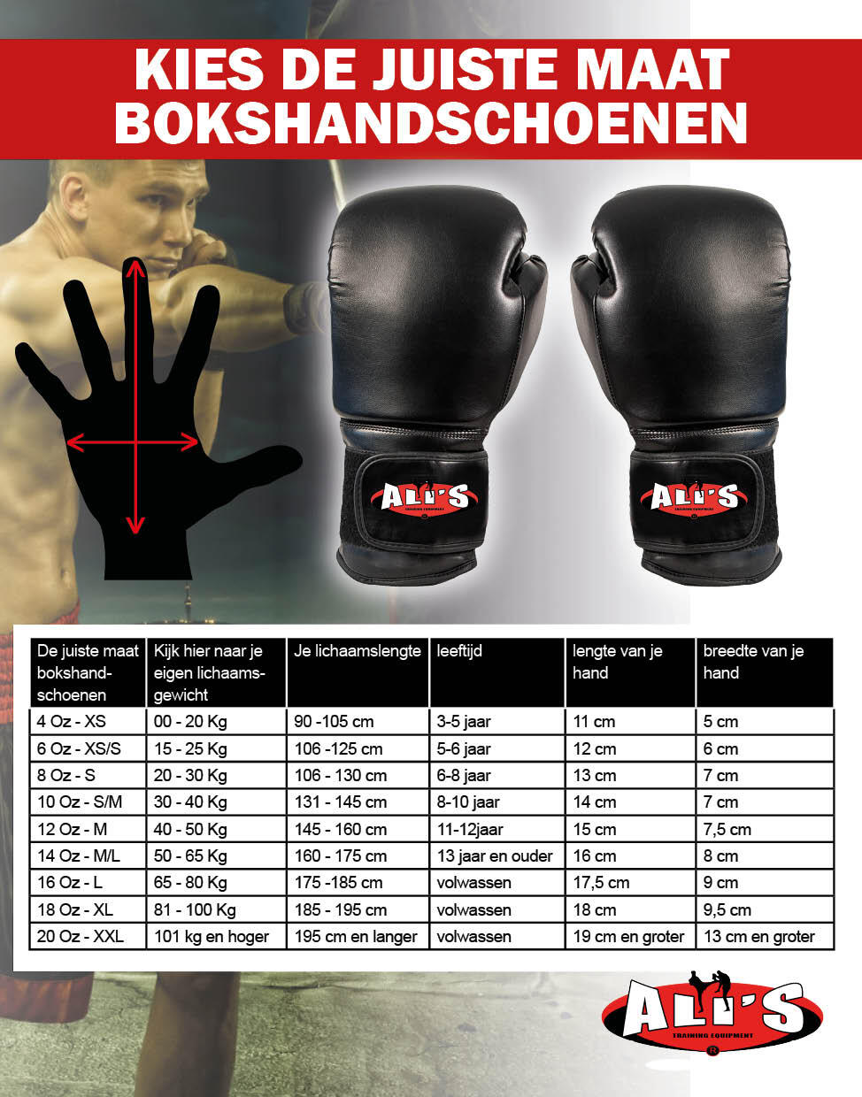 Ali's-BG TR-Bokshandschoenen-Training-Wit-Leren 5/5