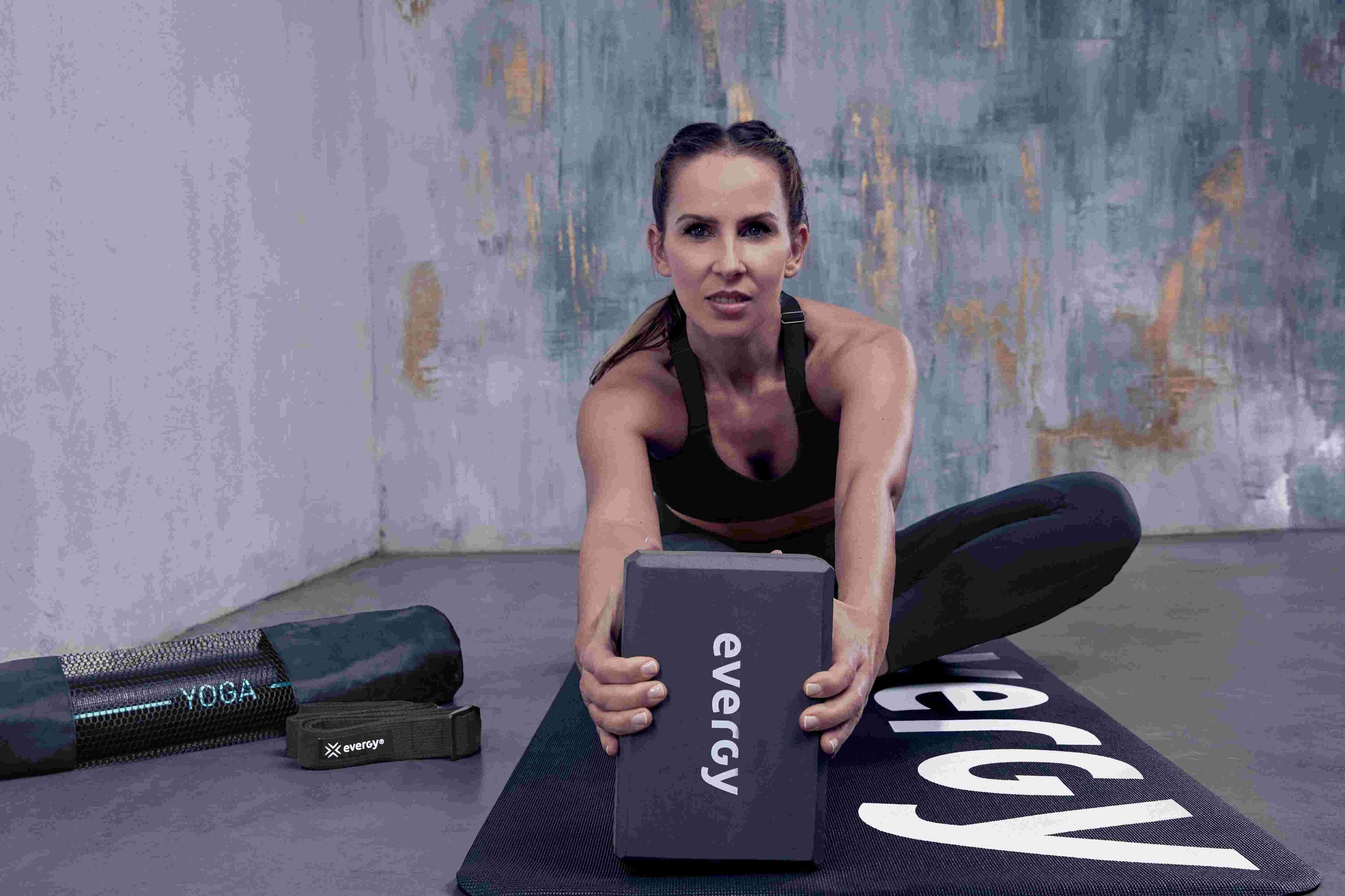 Colchoneta yoga studio evergy negra esterilla yoga mat 5/5