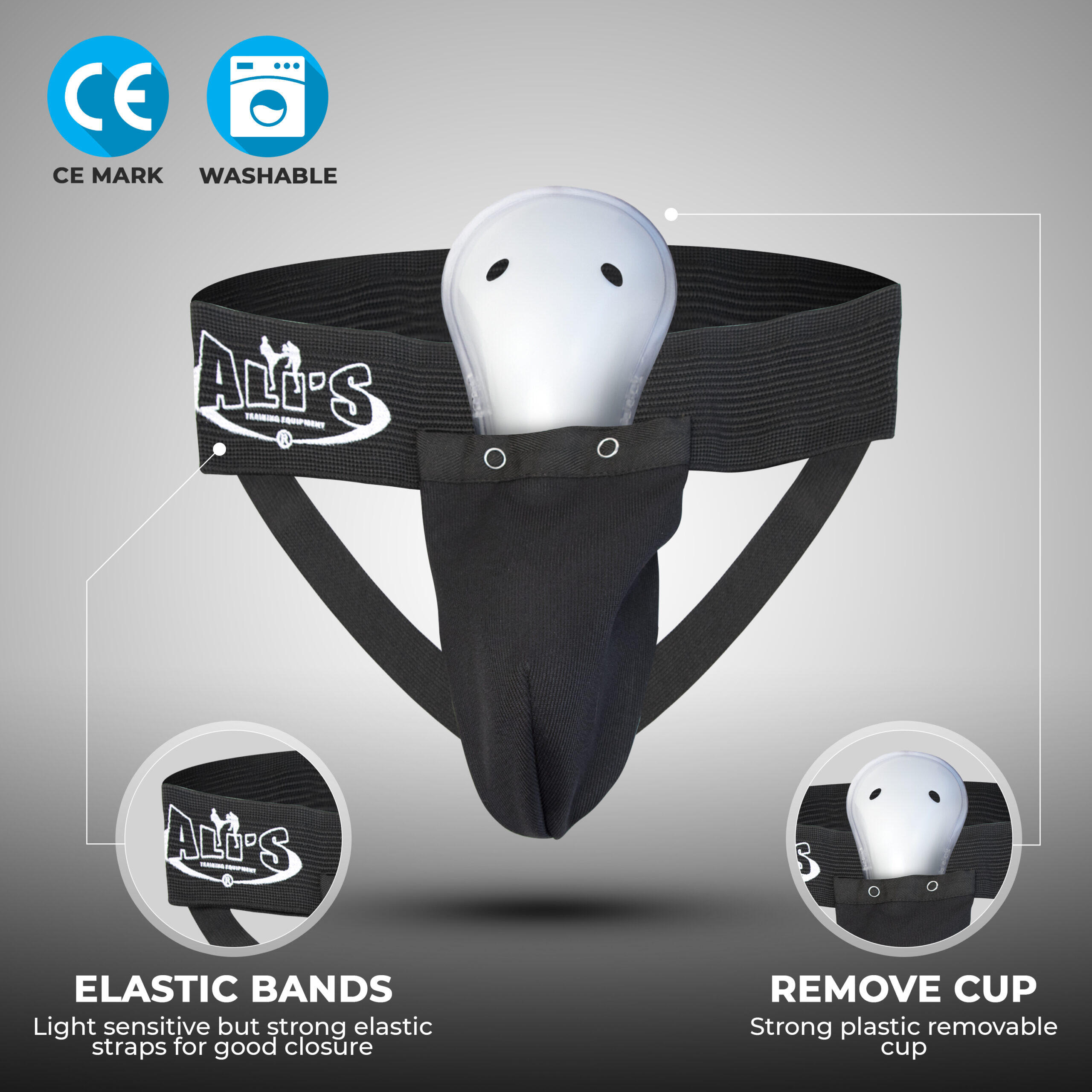 Ali's Fightgear G 1 Coque Noir 3/5