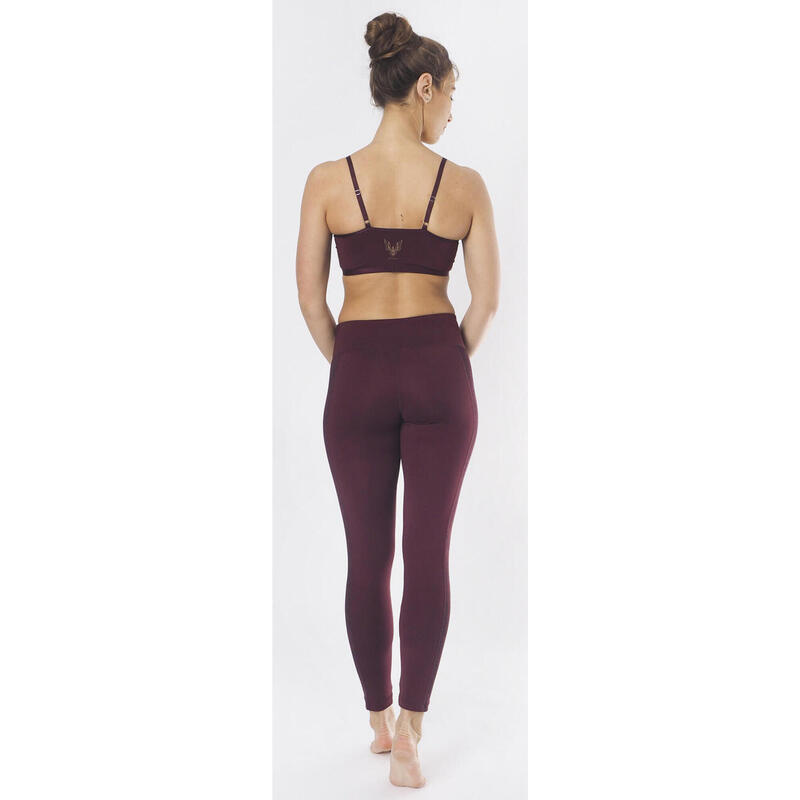 Yoga Leggings Lakshmi Mystic Yoga Damen Rot Stretchig KISMET