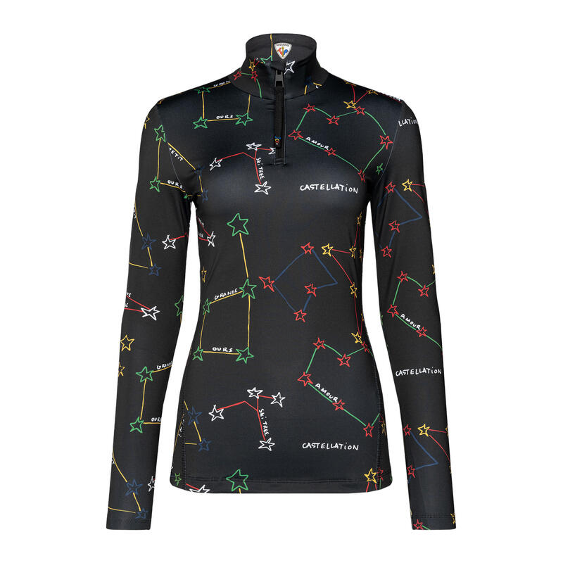 Bluza termoaktywna damska Rossignol Booster 1/2 Zip Top 100