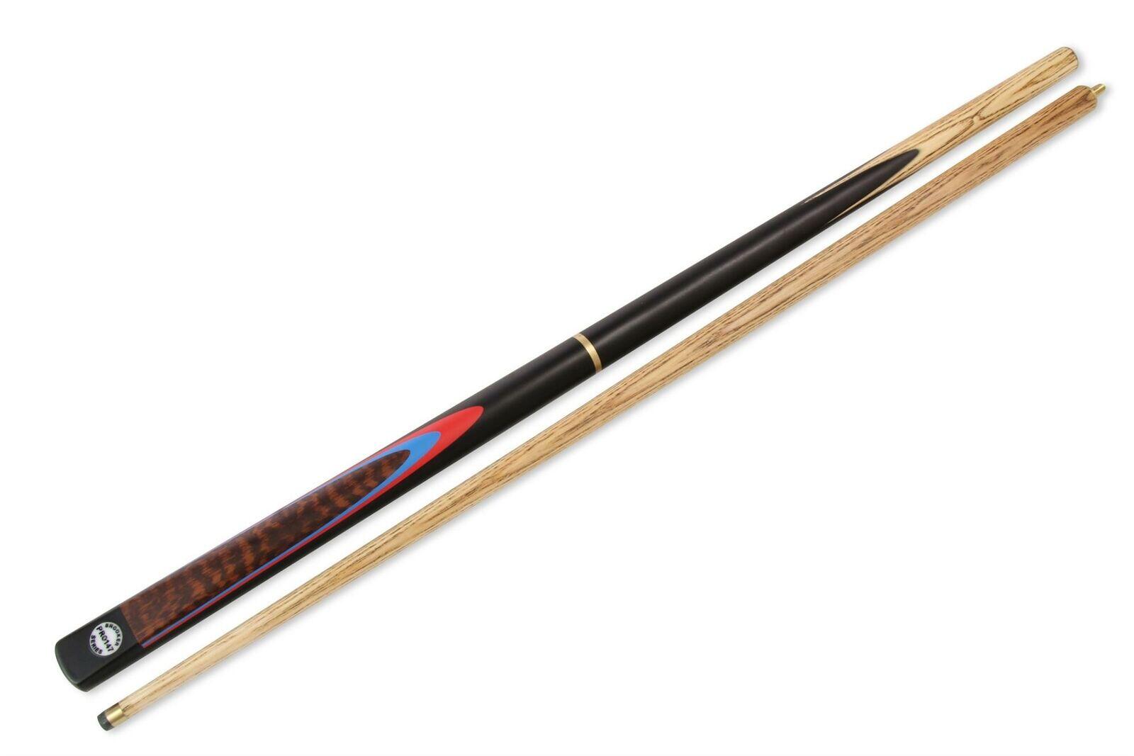 FUNKY CHALK Pro147 Snakewood 3pc Snooker Pool Cue 57 Inch with Matching Ash Grain 9.5mm Tip