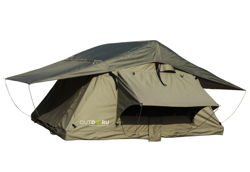 OUTDOORU Dachzelt Expedition für 3 Personen Grün 140 cm