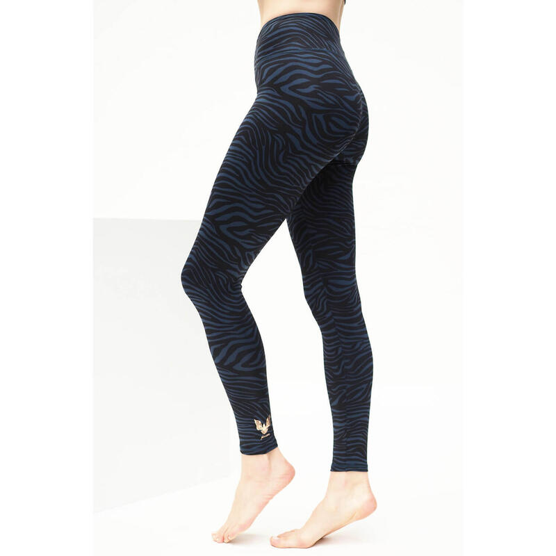 Yoga Leggings Ganga 7/8 Zebra Yoga Damen Mehrfarbig Stretchig KISMET