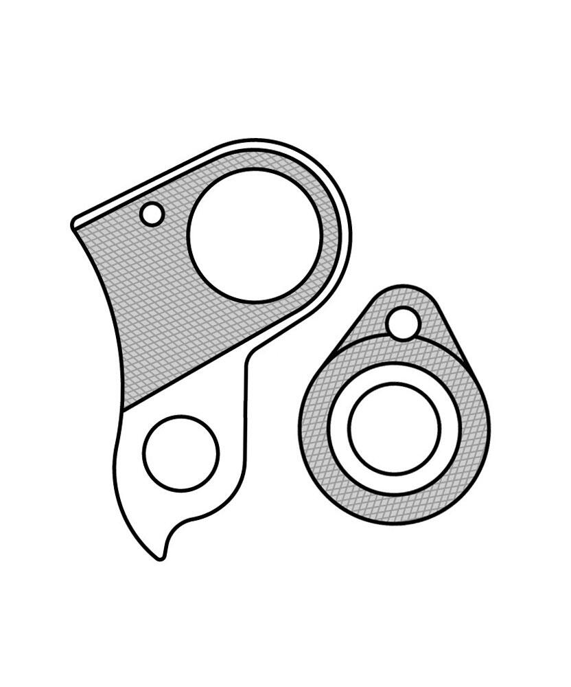 Patte derailleur alu  adaptable    cadre cube (gh - 176) 3/6