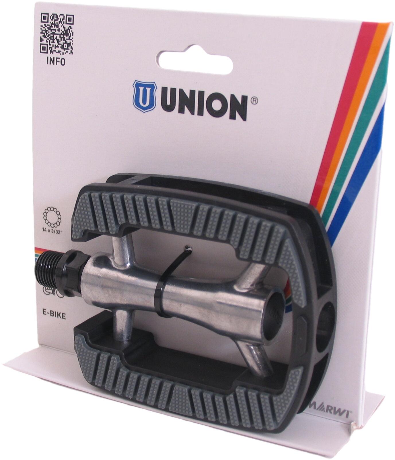 Union 821 Pedali in Alluminio con Inserto Antiscivolo e Catadiottri. 2/4