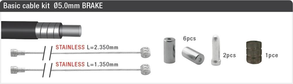 Elvedes Complete Braking Kit Basic Black 2/5
