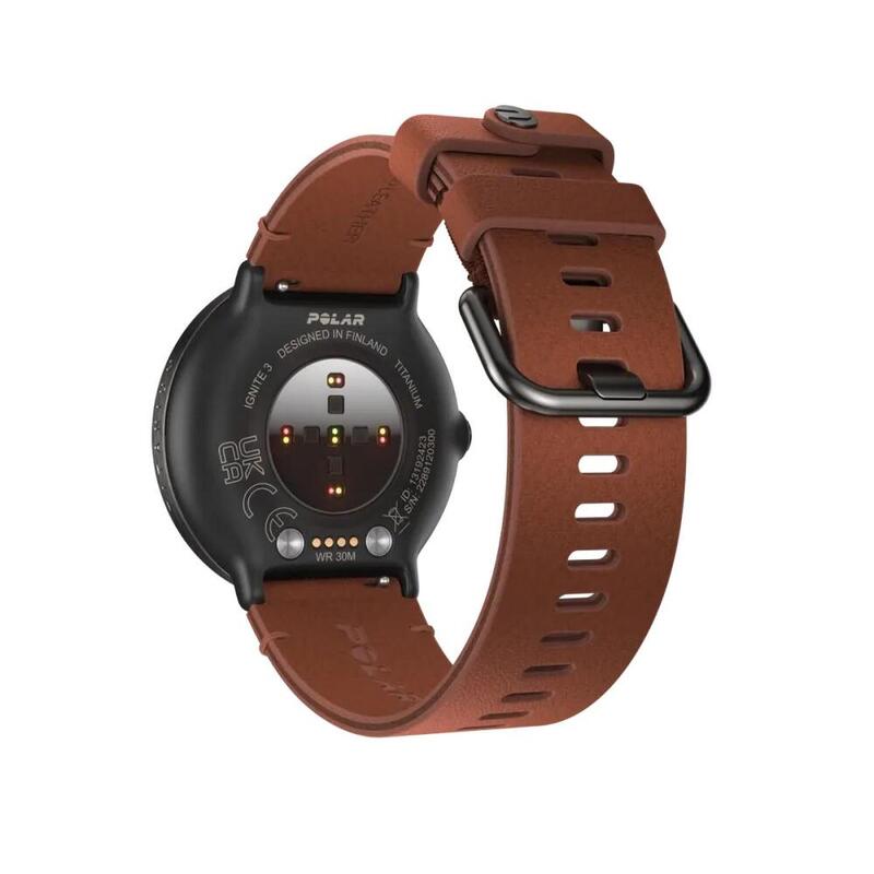 Polar Ignite 3 M-L Titanium Leather Fitness Watches - Bronze